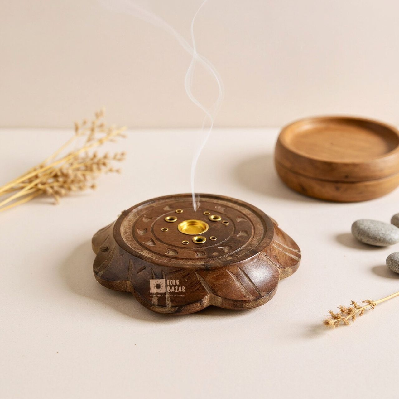 Wooden Incense Holder